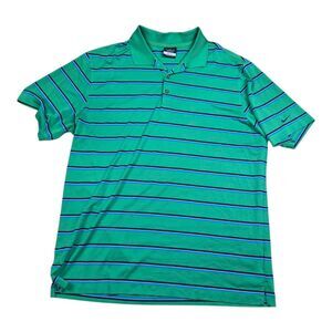 Men’s Nike Golf Dri-Fit Polo Shirt Sz XL Striped Short Sleeve